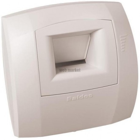 ALDES Bouche hygroréglable WC W13 Curve S 5/30 D 80 mm push 9V - Blanc