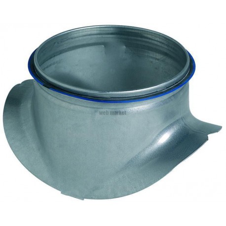 ALDES Piquage équerre circulaire galvanisé à joint - Diamètre 160/250