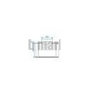 ALDES Té Equerre Galvanisé : TE 90° - Diamètre 500/250 mm