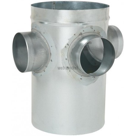 ALDES Collecteur raccord dSupétage galvanisé CRE standard - Diamètre 160 1-2-3/125