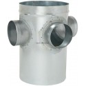 ALDES Collecteur raccord dSupétage galvanisé CRE standard - Diamètre 500 1-3/125