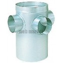 ALDES Collecteur raccord dSupétage galvanisé CRE standard - Diamètre 125 1/125