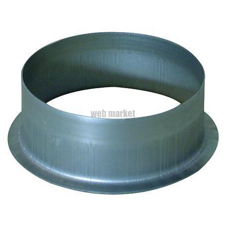 ALDES Piquage équerre plat galvanisé - Diamètre 100 mm
