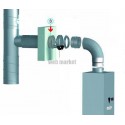 ALDES Manchette adaptation pour bouche autoréglable gaz BAZ D100 mm