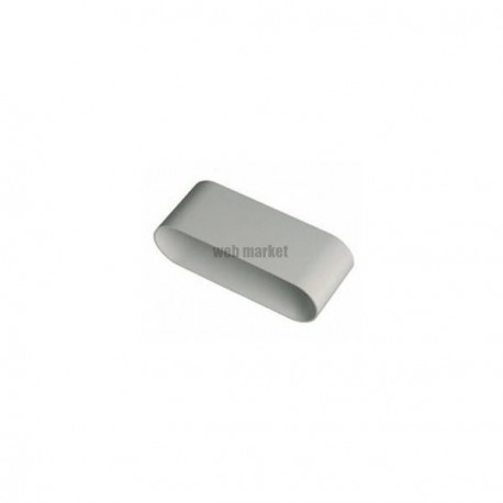 Raccord Minigaine blanc male longueur 80mm équivalent D125 (200x60)