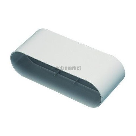 Raccord Minigaine blanc droit équivalent D125 (60x200)