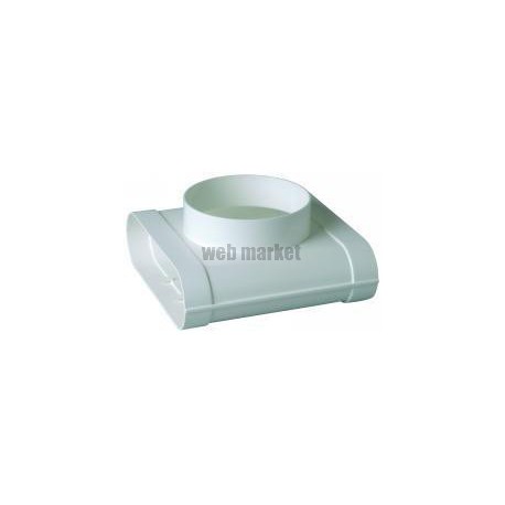 Té Minigaine blanc mixte vertical équivalent D125 (60x200)