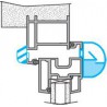 ALDES Entrée dSupair Autorégable MINI EA 15/22/30/45 m3/h - Aluminium 37 dB