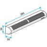 ALDES Entrée dSupair Autorégable MINI EA 15/22/30/45 m3/h- Chêne clair 37 dB
