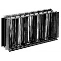 ALDES Registre rectangulaire SGS 600x100 en acier galvanisé pour grille murale