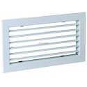 ALDES Grille simple déflexion de reprise en acier SC 101 fixation par clips 200x100