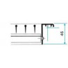 ALDES Grille double déflexion de soufflage en acier SC 102D fixation par clips 600x150