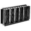 ALDES Registre rectangulaire SGS 250x150 en acier galvanisé pour grille murale