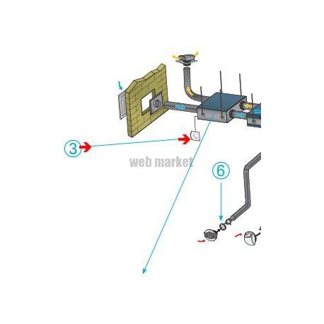 Commande filaire 3 vitesses  pour VMC Double-Flux INSPIRAIR SIDE ET DEE FLY