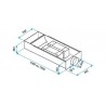 ALDES Caisson acoustique EAT 250 m3/h - Longeur 1500 mm
