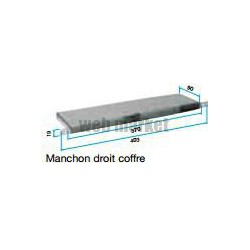 ALDES Manchon de raccordement pour entrée dSupair droit coffre longeur 90 mm