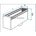ALDES Plénum en acier pour grille avec piquage sur lSuparrière MT F3 500x100 D125