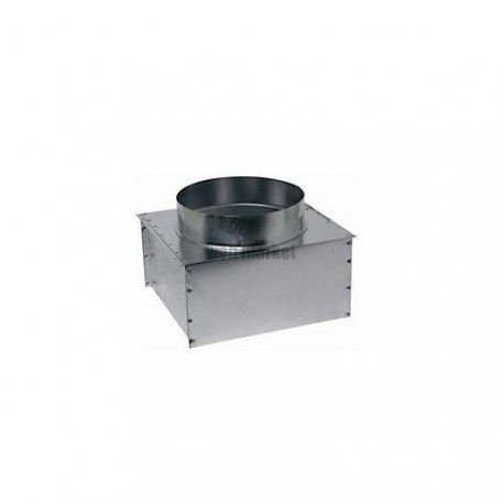 ALDES Plénum en acier pour grille avec piquage sur lSuparrière MT F3 300x300 D160