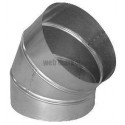 ALDES Coude aluminium 45° - Diamètre 200