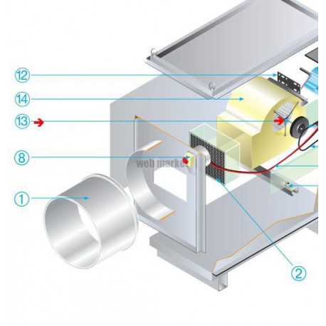 ALDES Cassette filtre G4 979X345X190mm