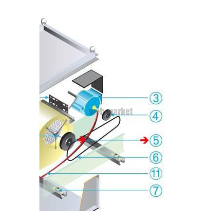 ALDES POULIE VARIABLE  D108 AL 28 F7