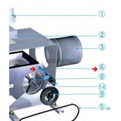 ALDES SOUS ENSEMBLE VENTILATEUR - VEC ET C.VEC 240 H