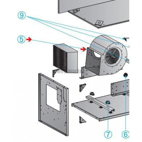ALDES SOUS-ENSEMBLE VENTILATEUR VIK 12000 (EMBALLÉ)