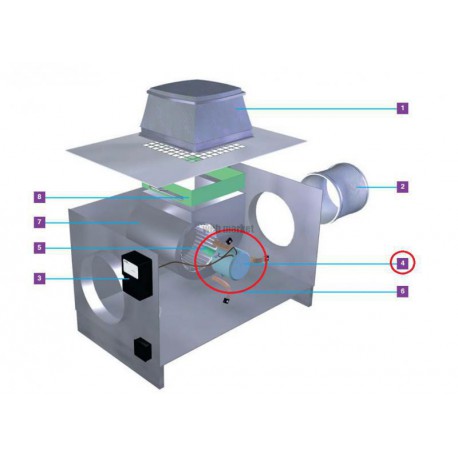 ALDES MOTEUR SECOURS CVEC 1500