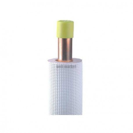 COURONNE FILMEE TUBE CUIVRE 3/4 ISOLE PE BLANC M1 20M