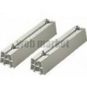 PAIRE DE SUPPORT DE SOL RUBBER FOOT 1000MM AVEC VISSERIE 1000KG