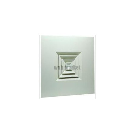 ALDES Diffuseur fixe pour dalles de plafond 600x600 acier blanc SF 704 TP 300x300mm