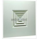 ALDES Diffuseur fixe pour dalles de plafond 600x600 acier blanc SF 704 TP 300x300mm