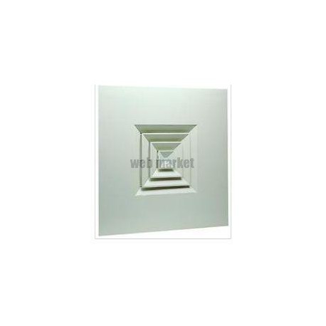 ALDES Diffuseur fixe pour dalles de plafond 600x600 acier blanc SF 704 TP 375x375mm