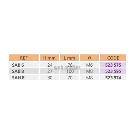 Sah 8 (par 4) - jeu supports antivibratiles