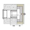 Scd n hy - kit silencieux en traversee de mur pour entrée d'air hygroréglable