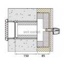 Scd n max 30 - kit silencieux en traversee de mur pour entrées d'air 30 m3/h