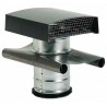 Ct 355 ardoise - chapeau de toiture gris pour sorties conduits diamètre 355