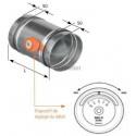 Rr 315 cav - registre manuel d'equilibrage a debit constant diametre 315