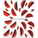 Next-klin 600 rouge - diffuseur souf.600x600 buses abs rou