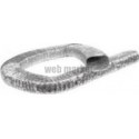 Tr 140/60 alu - conduit souple aluminium rectangulaire section 140x60