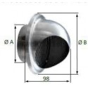 Man r 125 - manchon reglable pour traversee de mur diamètre 125