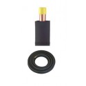 COURONNE TUBE CU 1/4 ISOLE BS3D0 (M1) NOIR 13MM 16M