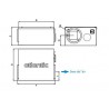 Critair ec 500 pci - caisson d'extraction basse consommation isole petit local