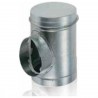 Té souche comble - TEC - Diamètre 250 mm - Piquage 250 mm - Avec joint