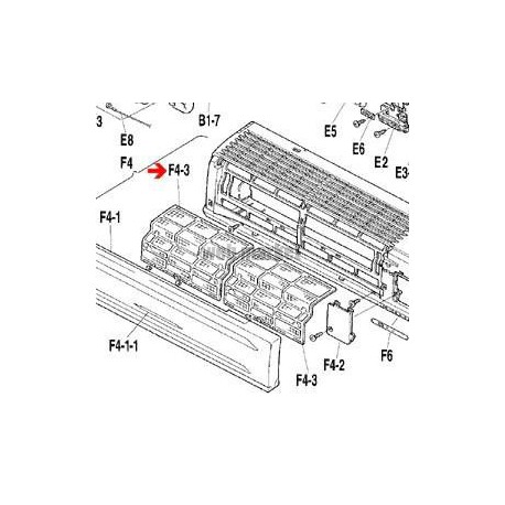FILTRE A AIR ATKS/XS/FTKS/XS/FT(Y)N20/25-Daikin