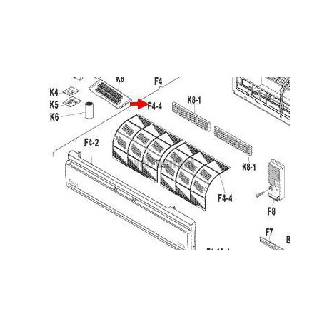 FILTRE A AIR  1P096217-1-Daikin