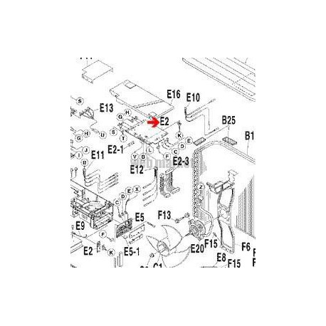 PLATINE CONTROLE 3F005474-7-Daikin