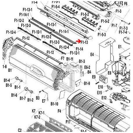 VOLET DE SOUFFLAGE 3P206282-1-Daikin