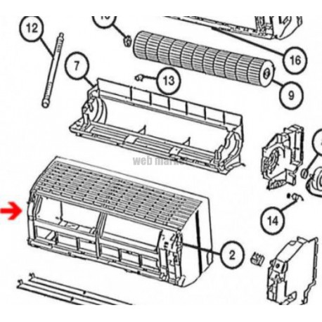 Corps avant - Pièce de rechange origine fabricant