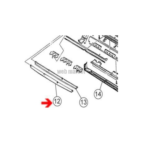 Volet haut - Pièce de rechange origine fabricant